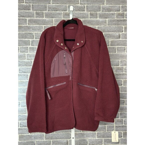 Free People Mvmt x Hatch M Hit The Slopes Fleece Jacket MSRP $178 MATERNITY - Picture 2 of 4